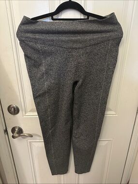Victoria’s Secret PINK ACTIVE Heathered Black-Gray Performance Leggings size XL